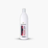 EaziColor Colour Lock shampoo bottle, white bottle with tall cap and label