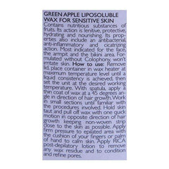 Rica Green Apple Sensitive Skin Liposoluble Wax 400ml - YehChez.pk