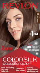 Revlon ColorSilk shade 33 permanent hair color kit, 40 ml