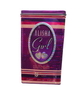 Perfume bottle with purple-pink canister, ALISHA Girl label, 100ml spray