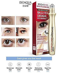 BioAqua Anti-Wrinkle Eye Essence Puffiness Eye Bag Removal Roll-On Eye Ball For Dark Circle Skin Care 15ml - YehChez.pk