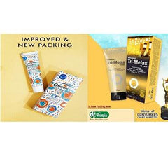 Dr Romia Tri-Melas cream tube and box set, improved new packing