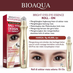 BioAqua Anti-Wrinkle Eye Essence Puffiness Eye Bag Removal Roll-On Eye Ball For Dark Circle Skin Care 15ml - YehChez.pk