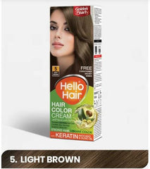 5 Hello Hair Color Light Brown 100g