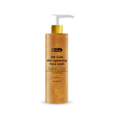 Face wash bottle with gold pump head, Dr Romia 24K Gold skin lightening label