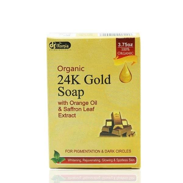 Dr Romia Organic 24K Gold Soap For Pigmentation & Dark Circles - YehChez.pk