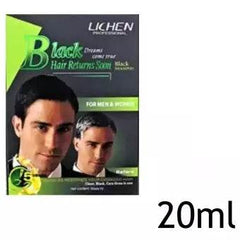 Black hair shampoo sachet, Lichen Professional, 20 ml