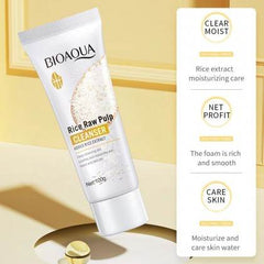 BIOAQUA Rice Raw Pulp Whitening Facial Cleanser 100gm - YehChez.pk