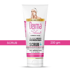 Derma Shine Fairness Facial Black Head Removing Scrub (200gm) - YehChez.pk