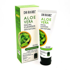 Aloe vera facial cleanser box and tube, green, oil-free deep cleansing, 100 g