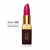 Shade 360 lipstick, 42nd Street, magenta bullet with gold cap on dark base