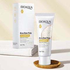 BIOAQUA Rice Raw Pulp Whitening Facial Cleanser 100gm - YehChez.pk