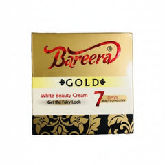 Gold Beauty Cream box with White Beauty Cream text and ornate gold design