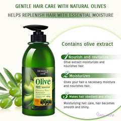 Bioaqua Natural Extraction Olive Anti Dandruff Silky Shampoo 400ml - YehChez.pk