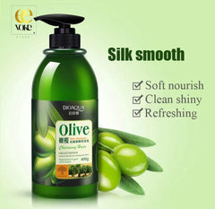 Bioaqua Natural Extraction Olive Anti Dandruff Silky Shampoo 400ml - YehChez.pk