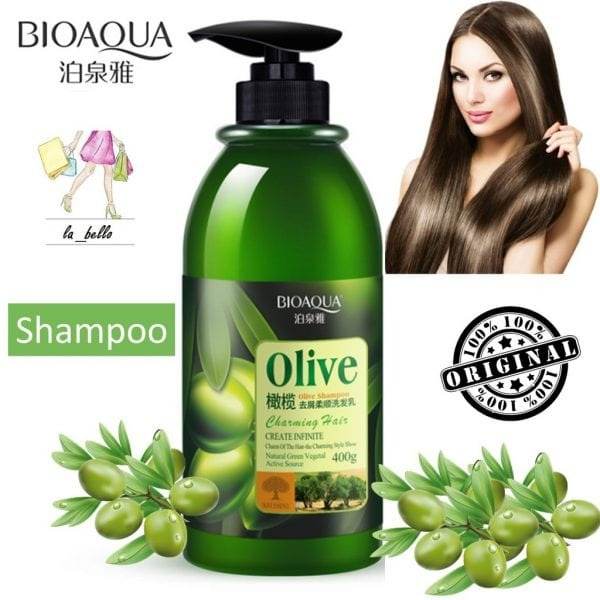 Bioaqua Natural Extraction Olive Anti Dandruff Silky Shampoo 400ml - YehChez.pk