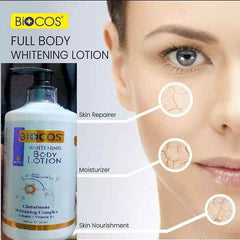 Biocos full body whitening lotion bottle with pump, 500 ml