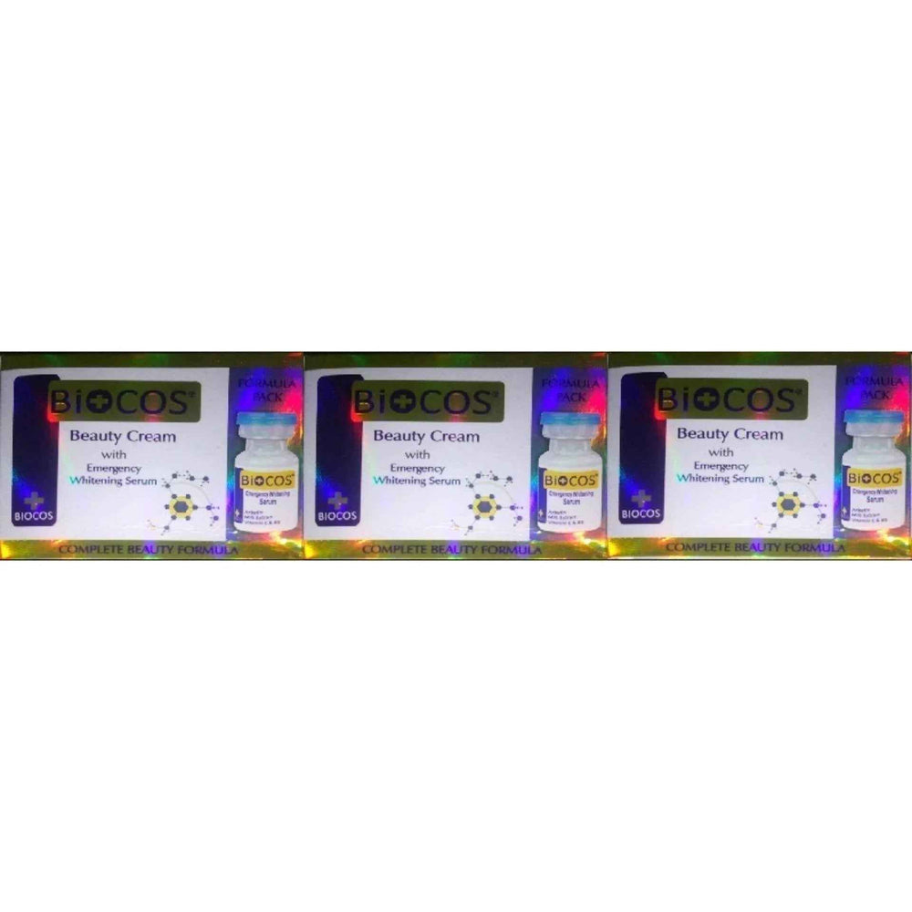 Biocos Emergency whitening cream with Serum (Pack of Three) - YehChez.pk