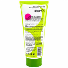 Green Bremod leave-in conditioner tube, Top Smooth, 260 ml, back label details