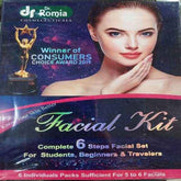Whitening facial kit box with Dr Romia Cosmetics branding and woman portrait