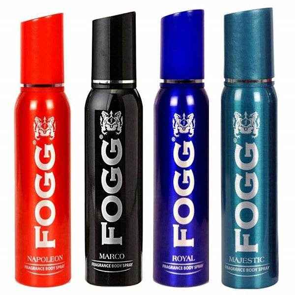 Fogg Napoleon, Marco, Royal, Majestic Body Spray 120ml (Pack of Four) - YehChez.pk
