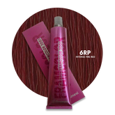Framesi 6RP hair color tube and box, Intense Fire Red, 60ml