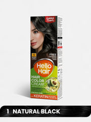 1 Hello Hair Color Natural Black 100g