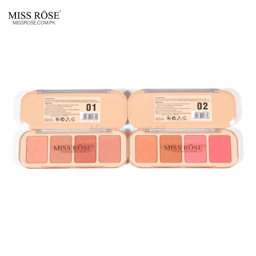 Miss Rose 4 Color Blush 02 Shade - YehChez.pk