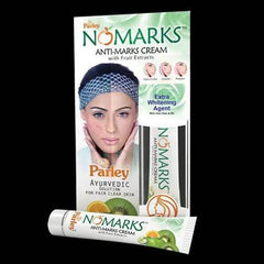 Anti-marks cream kit with box and cream tube, Parley NoMarks branding.