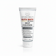 Gluta White deep cleanser tube, white cream cleanser, 200 ml