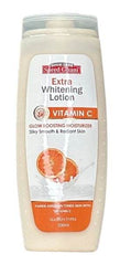 Vitamin C extra whitening lotion bottle, white plastic, 200 ml, Saeed Ghani.