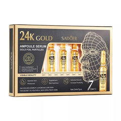 SADOER 24K Gold Moisturizing Ampoule Face Care Serum 2ml x 7pcs SD31943 - YehChez.pk
