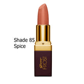 Genny lipstick in gold-and-burgundy tube with rose-brown bullet