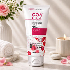 GO4 Glow Whitening Urgent facial cream tube, 200 g, full front view