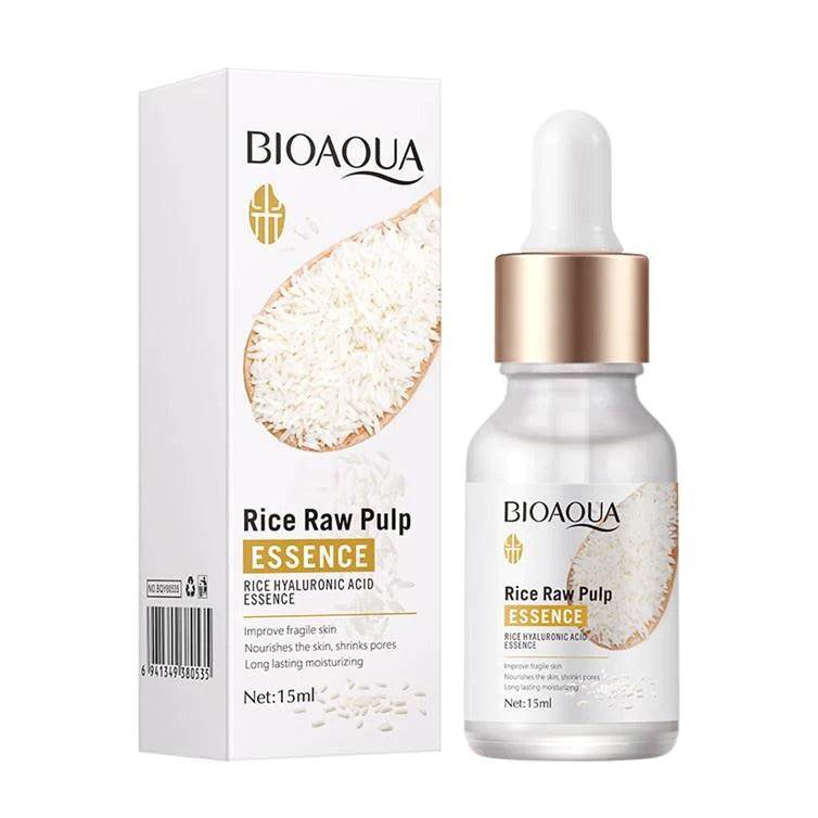 BIOAQUA Rice Raw Pulp Essence Hyaluronic Acid Serum 15ml - YehChez.pk