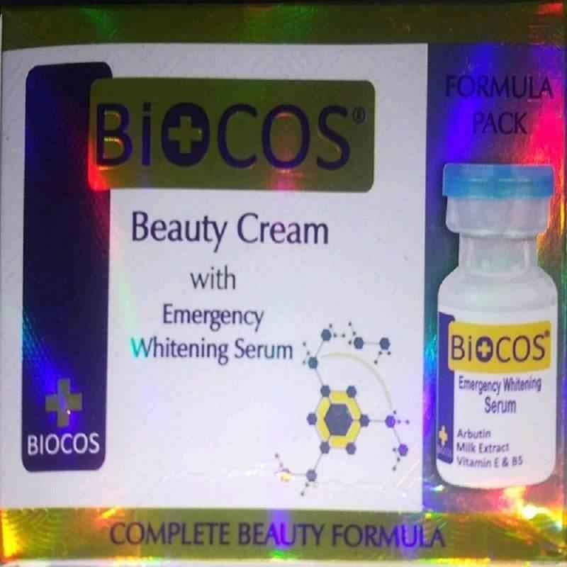 Biocos Emergency whitening cream with Serum - YehChez.pk