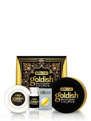 Biocos Bio Gold Beauty Cream set with jar, small tubes, and box