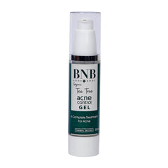 BNB tea tree acne control gel bottle, label and 50ml size shown