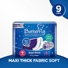 Butterfly 9 Pads Maxi Thick Long - YehChez.pk