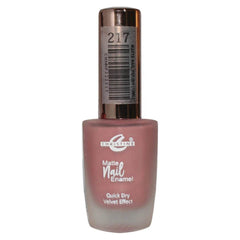 Christine Nail Polish matte nail enamel bottle, shade 217, dusty rose