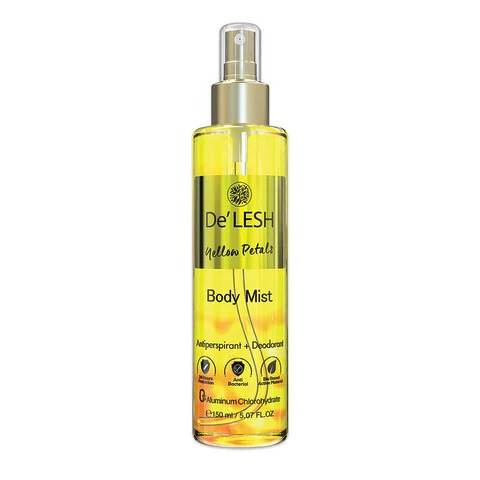 Delesh Yellow Petals Body Mist 150ml - YehChez.pk