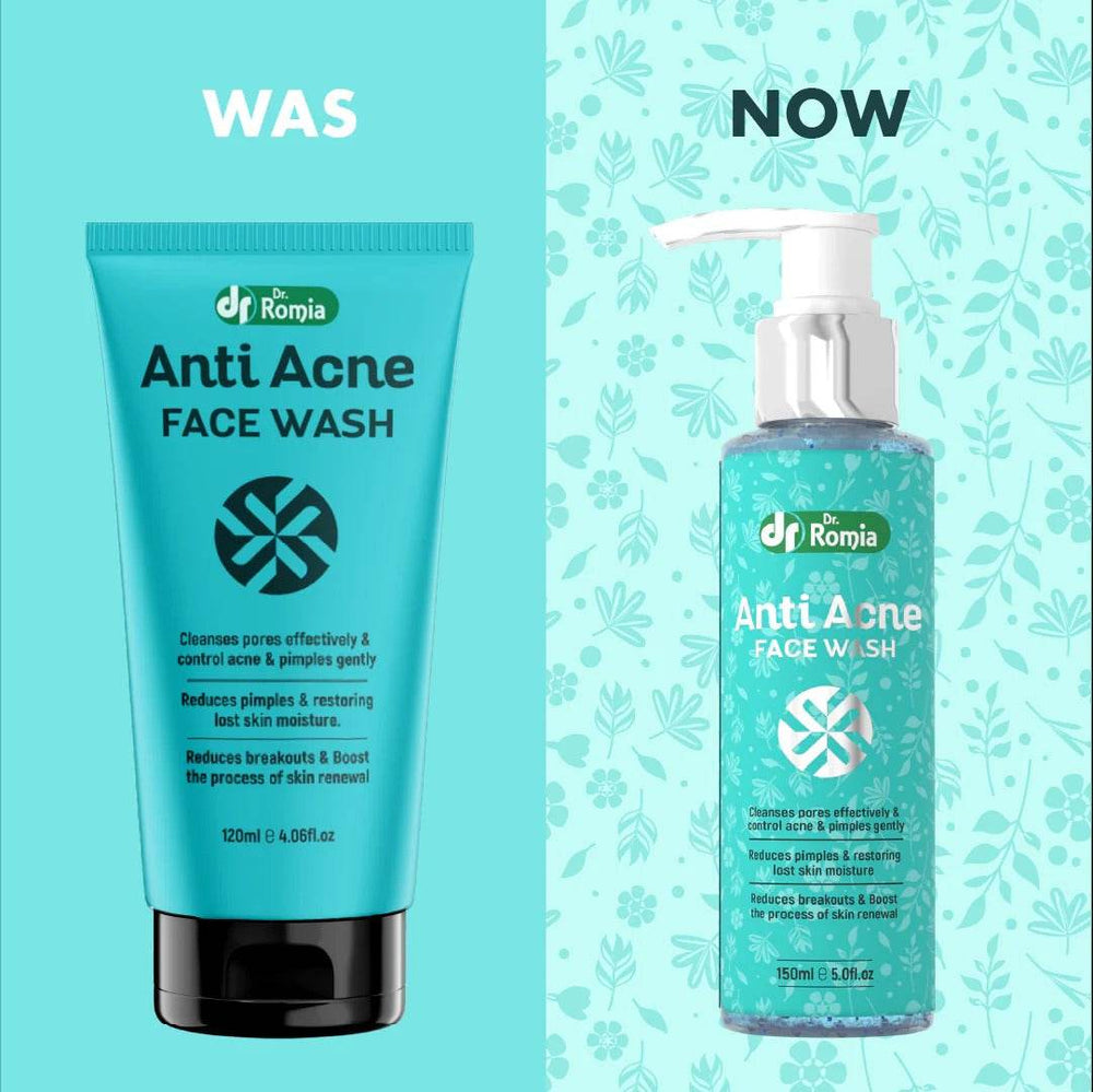 Dr Romia Face Wash Anti Acne Bottle 150ml - YehChez.pk