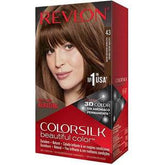 Revlon Colorsilk hair color kit, shade 43, front of boxed dye set