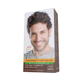 Men's permanent hair color box, medium brown 4.0 shade, 35 ml, with brand logo