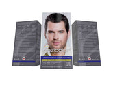 Eazicolor permanent hair color box, Natural Black 1.0, with model face