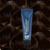 Hair color cream tube, blue with black cap