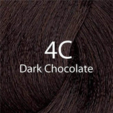 Hair color shade swatch, 4C dark chocolate