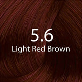 Hair dye shade swatch, 5.6 Light Red Brown
