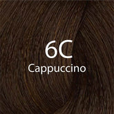 Hair dye shade card for 6C Cappuccino