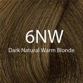 Hair dye shade swatch 6NW Dark Natural Warm Blonde, dark warm blonde tone